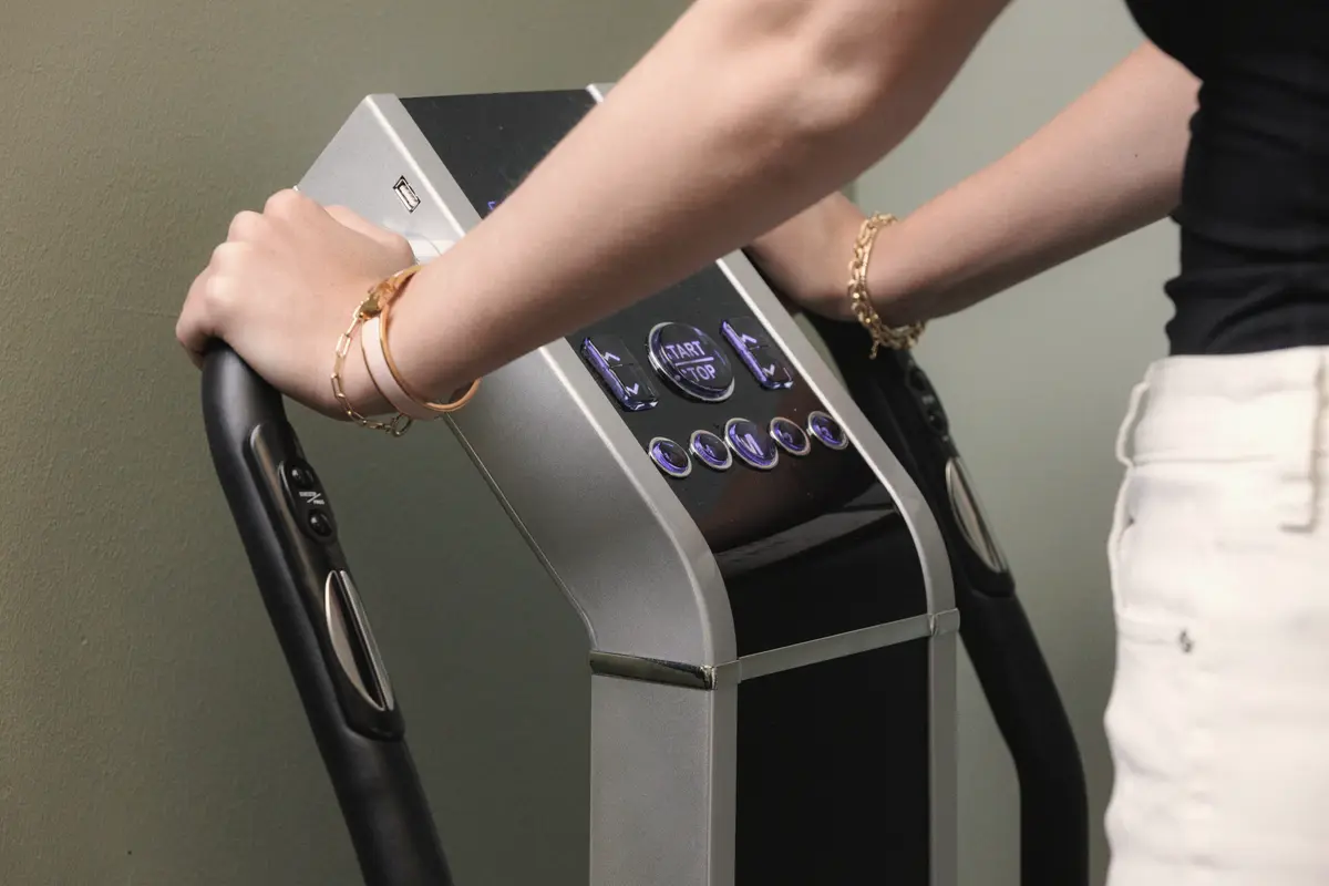 The Vibra Therapy whole body vibration machine in the treatment room